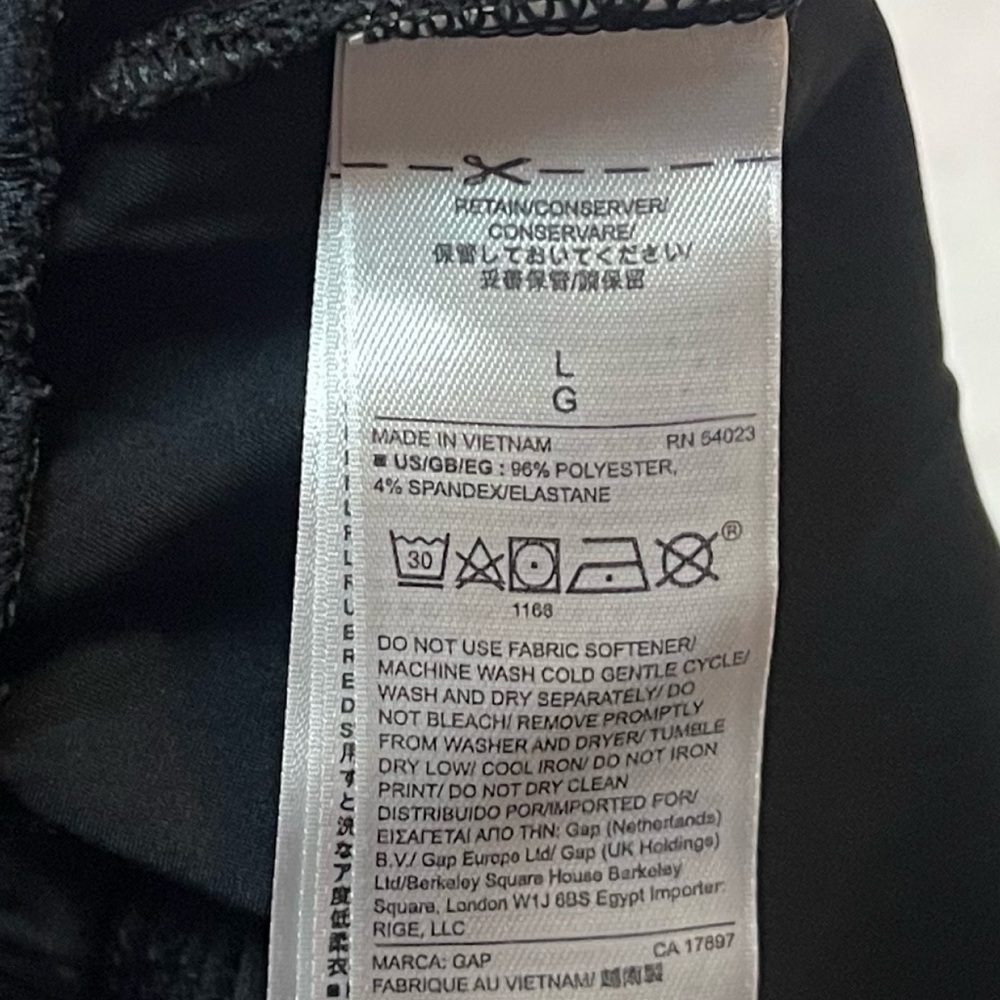 Gap Fit Men’s Lightweight Polyester Solid Black J… - image 7